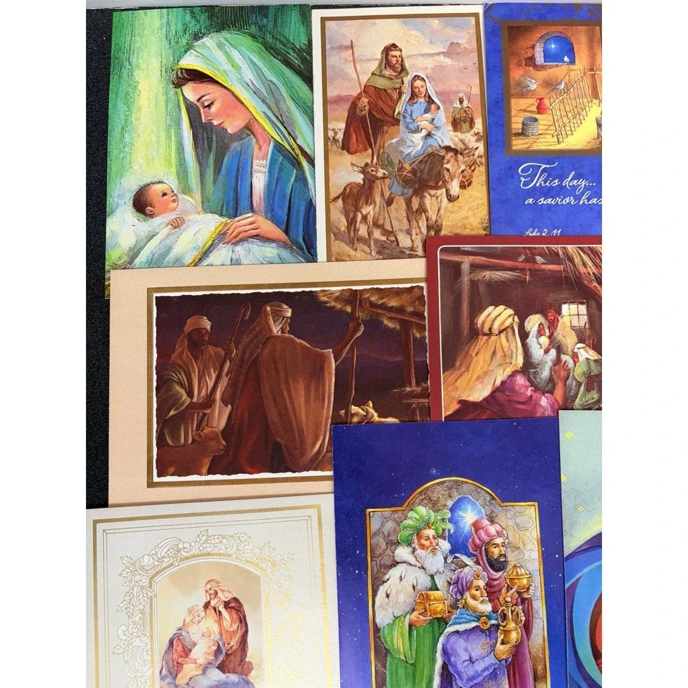 Vintage Christmas Cards Fronts ONLY for Scrapbooking Crafts Decoupage Lot of 50+